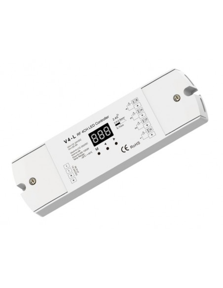 Premium - 4 Channel 4x5A RGB Receiver/Dimmer 12-24V V4L