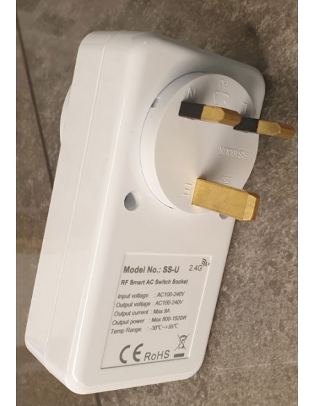 Premium - 10 A - 2200 W Remote Controlled UK Socket - SSU_UK