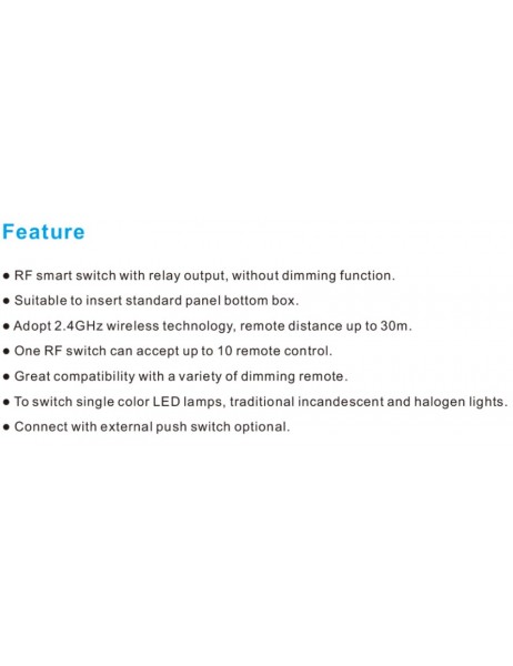 Premium - 3 A - 720 W - 240 V-Panel box RF switch module  - LX_SSC