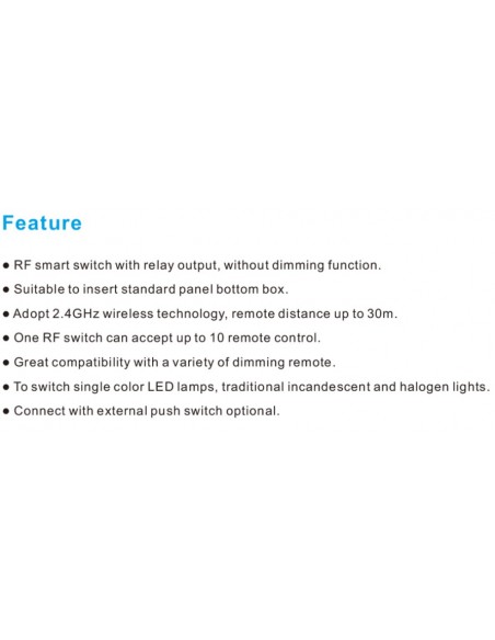 Premium - 3 A - 720 W - 240 V-Panel box RF switch module  - LX_SSC