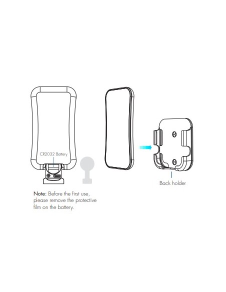 4 ZONES Ultra thin Color Temperature RF remote controller  2.4GhZ - LX_R7