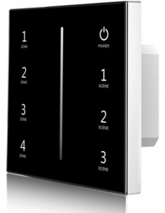 4 ZONE RF Wall Switch White and Black DMX512 2