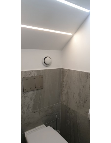 ALP-003 LED Aluminium profile - High with flange - 2 metres - LedExpert Ireland