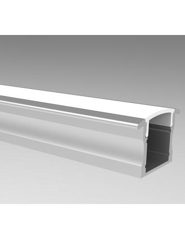 ALP-003 LED Aluminium profile - High with flange - 2 metres - LedExpert Ireland