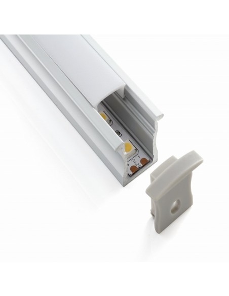 ALP-003 LED Aluminium profile - High with flange - 2 metres - LedExpert Ireland