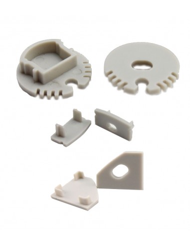 End Caps for LED Light Aluminium Profiles - LedExpert Ireland