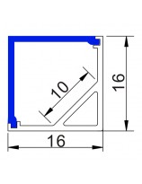 ALP-005_R Corner - LED Aluminium profile - 2 m - ledexpert.ie Ireland 2