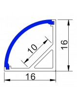 ALP-005_C Corner - LED Aluminium profile - 2 m - ledexpert.ie Ireland 2