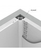 ALP-069 Drywall Inside corner LED Alu profile - LedExpert - Ireland