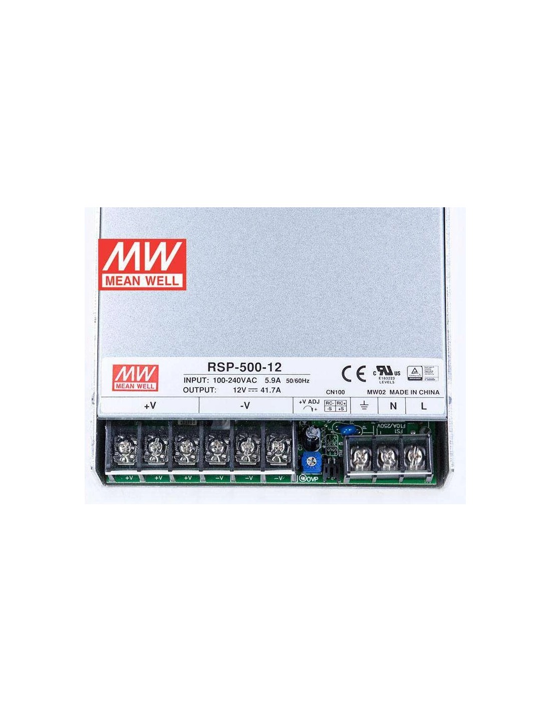 Mean Well RSP-500-12 Enclosed Switching Power Supply