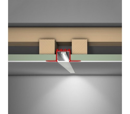 Drywall led profile in ceiling