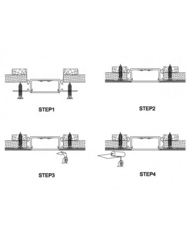 LED Drywall Profiles installation