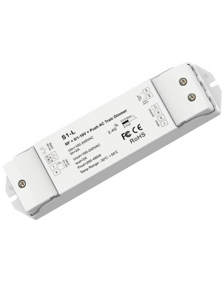 S1-L AC TRIAC DIMMER RF 0-10V push button input S1-L AC TRIAC DIMMER RF 0-10V push button input