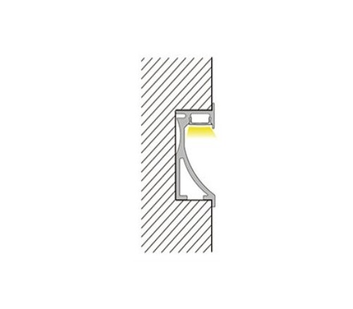 2m Alp-023 Skirting - LED Aluminium profile