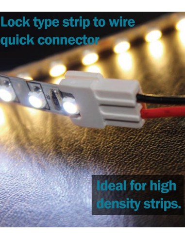 LED Strip to wire 6A lock type quick connector ultra slim