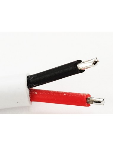 DC Plug Female (Jack)  with bare tinned copper wire - cleaned end 20cm - 20AWG