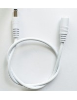 DC Power Male to Female extension cable white 40cm - 20AWG