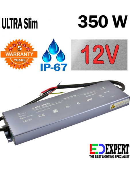 MPF 350W 12V IP67 Professional LED Driver with 5 years warranty