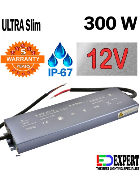 MPF 300W 12V IP67 Professional LED Driver with 5 years warranty