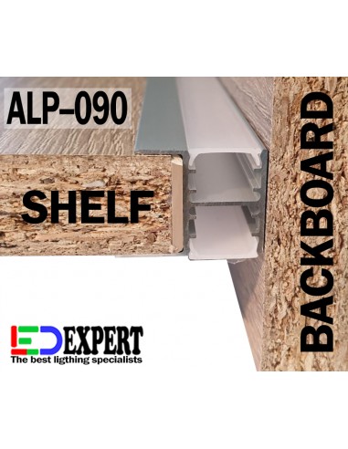 Back of shelf profile application