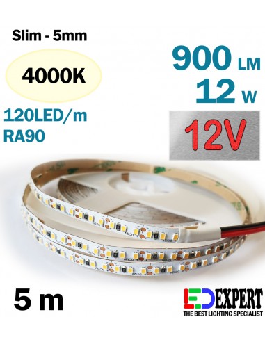 5m SUPER SLIM Natural White LED Strip