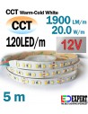 CCT Ultra High Bright 12V LED Strip 1900Lumen/m
