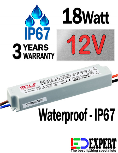 GPV-18-12 LED Driver IP67