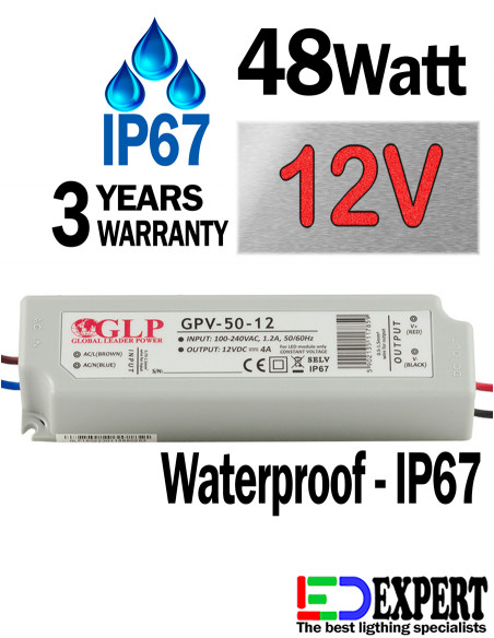 GPV-50-12 LED Driver IP67