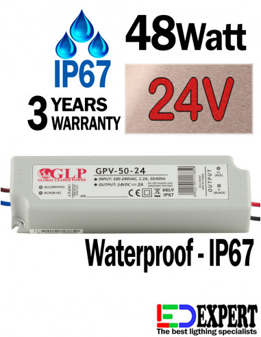 GPV-50-24 LED Driver 24V 48Watts