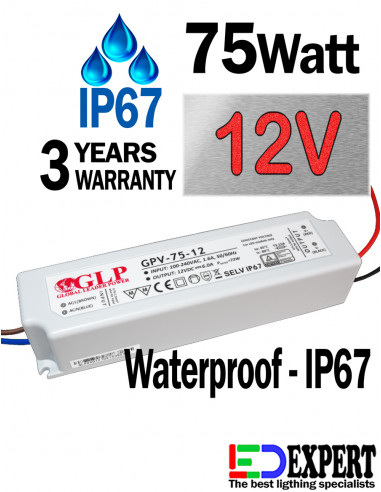 GPV-75-12 75W IP67 LED DRIVER