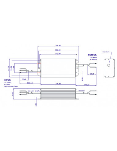 GLSV-075B012 Dimensions