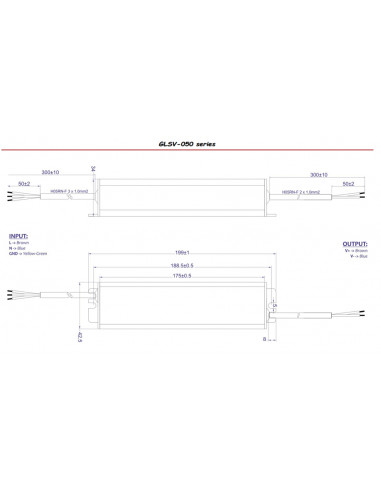 GLSV-050 Dimensions