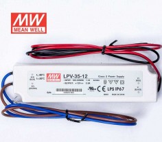 MEAN WELL LPV-35-12 12V POWER SUPPLY -  CV - IP67 2