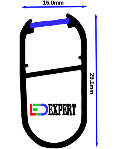 Strong wardrobe led profile size