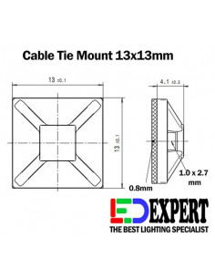13mm Cable Tie Mount 2