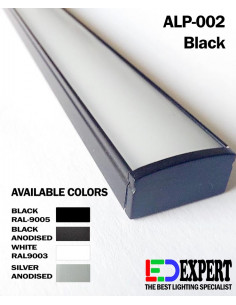 ALP-002 BLACK  LED PROFILE