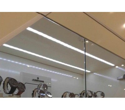 Alp-014 Double wide SILVER ANODIZED LED Aluminium profile