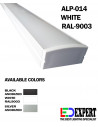 ALP-014 WHITE PAINTED LED ALU PROFILE