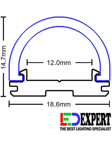 Semi circle profile size
