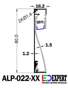 ALP-022-BA SKIRTING LED PROFILE 2