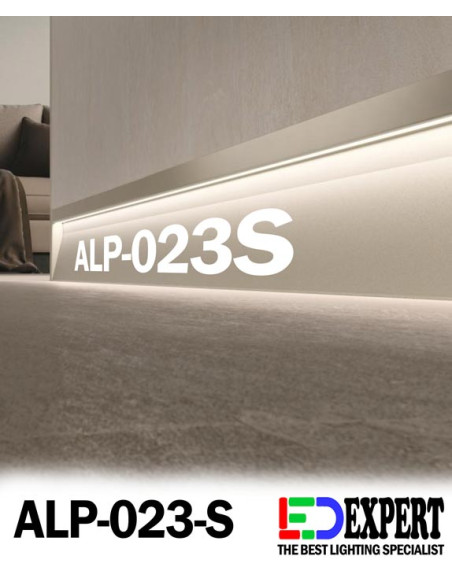 Alp-023s Drywall Skirting - LED Aluminium profile