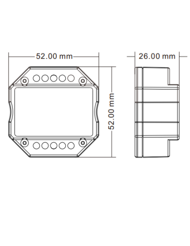 1-10V Dimmer dimensions