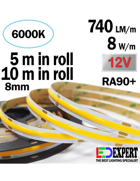 12V COLD WHITE COB STRIP 12V COLD WHITE COB STRIP