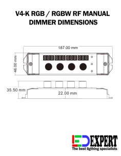 V4K RF and Manual RGB RGBW DIMMER 2