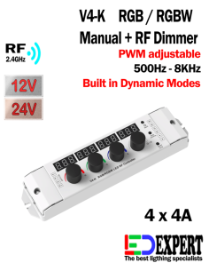 V4K RF and Manual RGB RGBW DIMMER