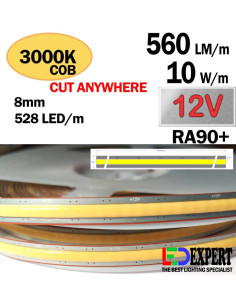 Cut anywhere cob strip 300K