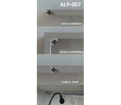 ALP-007 - ALP007 white anodised aluminum corner profile for LED strips - ledexpert.ie Ireland