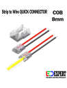 Strip to Wire COB Led Connector 8mm