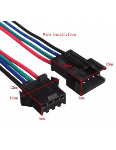 4 PIN male cable for RGB - JST SM