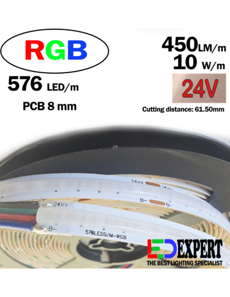 8mm COB RGB 24V